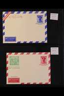 AEROGRAMMES 1950-1957 PRINTED TO PRIVATE ORDER Fine Unused All Different Collection. With Stamp Centenary (2), UPU Anniv - Other & Unclassified