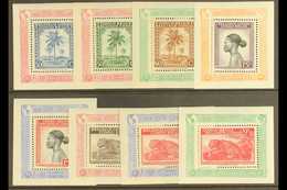 CONGO 1949 UPU Commemorative "Mini Blocks" Set Complete, COB Bl3A/10A, Very Fine Mint. (8 Blocks) For More Images, Pleas - Autres & Non Classés