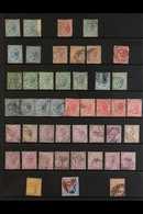 1865-1951 USED ACCUMULATION CAT £2500+ A Lovely Old Lot, Discovered In Glassine Envelopes, Now Presented On Stock Cards  - Honduras Británica (...-1970)