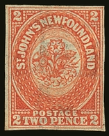 1860 2d Orange-vermilion With "CEY" Of "Stacey Wise" Paper-maker's Wmk, Unitrade 11i (SG 10 Variety) Fine Unused No Gum  - Other & Unclassified
