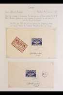 NORTHERN AIR SERVICE 1925 Pair Of Covers Franked Northern Air Services 25c Blue, Uni CL5,  Flown From The Goldfields At  - Autres & Non Classés