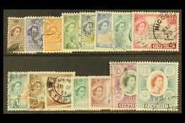1955-60 Complete Definitive Set, SG 173/187, Fine Used. (15 Stamps) For More Images, Please Visit Http://www.sandafayre. - Altri & Non Classificati