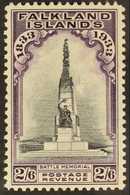 1933 Centenary 2s6d Black And Violet, SG 135, Very Fine Lightly Hinged Mint. For More Images, Please Visit Http://www.sa - Falkland