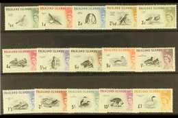 1960-66 Bird Definitive Set, SG 193/207, Very Fine Lightly Hinged Mint (15 Stamps) For More Images, Please Visit Http:// - Falkland Islands