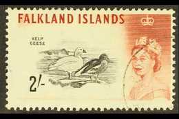 1960-66 QEII Definitive 2s Black And Lake-brown (D.L.R.), SG 204a, Very Fine Used. For More Images, Please Visit Http:// - Falkland Islands