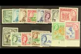 1954-59 Definitive Set, SG 280/295, Fine Never Hinged Mint. (15 Stamps) For More Images, Please Visit Http://www.sandafa - Fiji (...-1970)