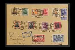 WESTERN MILITARY COMMAND AREA 1916 (1st December) Censored Cover Bearing Complete Set (Mi 1/12, SG 1/12, COB OC), Tied B - Other & Unclassified