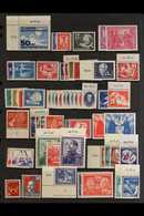 1949-1963 COMPREHENSIVE SUPERB NEVER HINGED MINT COLLECTION On Stock Pages, All Different, Virtually COMPLETE For The Pe - Other & Unclassified