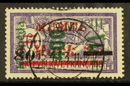 1923 400m On 80m On 1.25m On 60c Violet & Blue Surcharge With 4.6mm SPACING VARIETY, Michel 165 I, Very Fine Cds Used, F - Other & Unclassified
