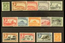 1938-51 Complete Definitive Set, SG 121/131, Very Fine Mint. (14 Stamps) For More Images, Please Visit Http://www.sandaf - Gibraltar