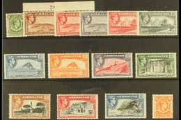 1938-51 KGVI Definitives Complete Basic Set, SG 121/31, Never Hinged Mint. (14 Stamps) For More Images, Please Visit Htt - Gibraltar