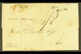 1812 ENTIRE TO SCOTLAND 1812 (4 FEB) Entire Letter Addressed To George Dunlop At Ayr, With Manuscript "4/8" Rate And End - Grenada (...-1974)