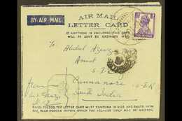 USED IN IRAQ 1942 (27 May) Air Letter With India 3a Stamp Tied FPO No. 102 Of 27th May 1942 (Mosul) Cds Pmk, Variously C - Sonstige & Ohne Zuordnung