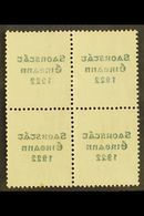 1922-23 SAORSTAT 6d Reddish Purple, SG 60, Fine Mint Block Of Four Showing Full Offset Of Overprint. For More Images, Pl - Other & Unclassified