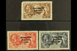 1935 SEAHORSES Re-engraved Set, SG 99/101, Fresh Mint, The 2s6d With A Rounded Corner Perf., Otherwise Fine. (3) For Mor - Other & Unclassified