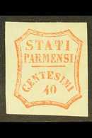 PARMA 1859 40c Pale Vermilion, Provisional Govt, Sass 17a, Very Fine150 Mint Appearance, Tiny Thin. Cat €1100 (£980) For - Sin Clasificación