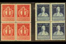 1949 Volta's Discovery Of The Electric Cell Perf 14 Complete Set (Sassone 611/12, SG 737/38), Fine Mint (the Lower Stamp - Unclassified