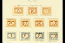 ERITREA POSTAGE DUES 1903 Overprints At Top Complete Set Including The Rare 10L (SG D30/40, Sassone 1/11), Fine Mint, Bo - Other & Unclassified