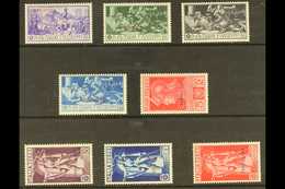 TRIPOLITANIA 1930 Ferrucci Overprints Complete Set Including Airs (Sassone 64/68 & A1/3, SG 86/93), Never Hinged Mint, V - Other & Unclassified