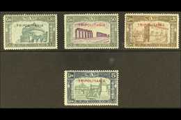 TRIPOLITANIA 1930 National Defence Overprints Complete Set (Sassone 69/72, SG 94/97), Never Hinged Mint, Very Fresh. (4  - Otros & Sin Clasificación