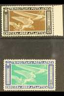 TRIPOLITANIA 1933 Air Balbo Flight Complete Set (Sassone 28/29, SG 177/78), Never Hinged Mint, Very Fresh, Both Stamps E - Altri & Non Classificati