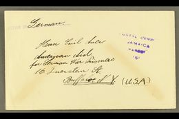 1941 Censored INTERNMENT CAMP Envelope To USA, Endorsed "Letter In German". For More Images, Please Visit Http://www.san - Jamaica (...-1961)