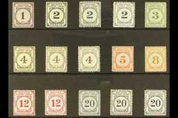 MALAYAN POSTAL UNION POSTAGE DUES 1951-63 Complete Set With All Perforation & Paper Types, SG D14/21, D15a/21a & D15ab/2 - Otros & Sin Clasificación