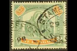 SELANGOR 1895-99 $25 Green & Orange Elephants, SG 66, Fine Used With Fiscal Cancels, Fresh Colours. For More Images, Ple - Andere & Zonder Classificatie