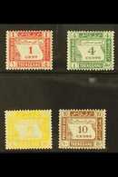 TRENGGANU POSTAGE DUES 1937 Set Complete, SG D1/4, Very Fine Mint. (4 Stamps) For More Images, Please Visit Http://www.s - Otros & Sin Clasificación