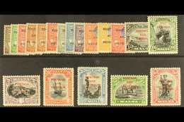 1928 "Postage And Revenue" Overprints Complete Definitive Set, SG 174/192, Very Fine Mint, Only Very Lightly Hinged. (19 - Malta (...-1964)