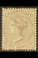 1863 1d Purple Brown, Wmk CC, SG 56, Fine Mint. For More Images, Please Visit Http://www.sandafayre.com/itemdetails.aspx - Maurice (...-1967)