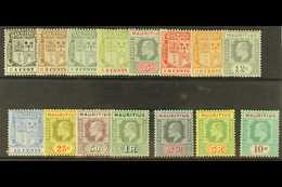 1910 Ed VII Set Complete, Wmk MCA, SG 181/95, Very Fine Mint. (15 Stamps) For More Images, Please Visit Http://www.sanda - Maurice (...-1967)
