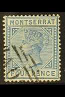 1884-85 4d Blue, Perf 14, CA Wmk, SG 11, Fine Used For More Images, Please Visit Http://www.sandafayre.com/itemdetails.a - Montserrat