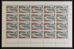 1986 TOURISM COMPLETE SHEETS. Tourism Set, SG 710/13, SPECIMEN Overprinted Complete Sheets Of 40 Stamps. Never Hinged Mi - Montserrat