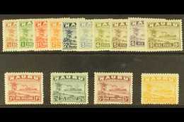 1924-34 "Freighter" Complete Set On Rough Surfaced, Greyish Paper, SG 26A/39A, Very Fine Mint. (14 Stamps) For More Imag - Nauru