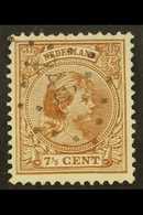 1891-94 7½c Brown Queen (SG 149a, NVPH 36), Fine Used With Scarce "246" (BORCULO) Numeral Cancel, Fresh & Rare. For More - Other & Unclassified