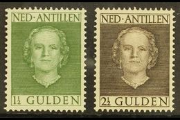 ANTILLES 1950-79 1½g Grey Green & 2½g Sepia  Perf 12½ X 12, SG 321/22, Very Fine Mint (2 Stamps) For More Images, Please - Other & Unclassified