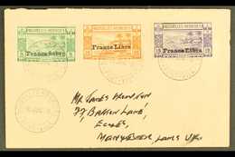 FRENCH 1941 France Libre Overprinted 5c To 15c, SG F65/67, On An Envelope Cancelled Port Vila June 1949 To England. For  - Other & Unclassified