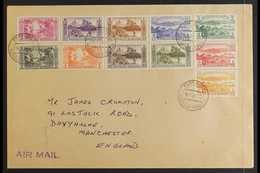 FRENCH 1957 Complete Pictorial Set, SG F96/106, On A Neat Envelope To England, Tied Port Vila January 1961 Cds's. For Mo - Other & Unclassified