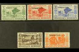 FRENCH POSTAGE DUES 1953 Overprints Complete Set, SG FD92/96, Very Fine Cds Used, Fresh. (5 Stamps) For More Images, Ple - Other & Unclassified