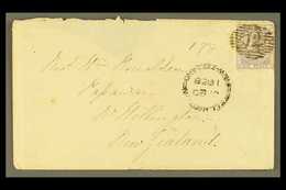1857 INWARD MAIL 1857 (10 Nov) Env With Part Flap Removed, From London To Papawai Bearing GB 6d Lilac (SG 68), Tied By L - Altri & Non Classificati