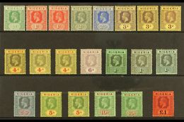 1914-29 KGV Definitive Set With Listed Extra Shade/backs, SG 1/12, ALL DIFFERENT, Fine Mint (21 Stamps) For More Images, - Nigeria (...-1960)