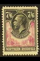 1925-9 7s6d Rose-purple & Black, SG 15, Fine Mint. For More Images, Please Visit Http://www.sandafayre.com/itemdetails.a - Northern Rhodesia (...-1963)