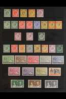 1908-1949 ALL DIFFERENT MINT COLLECTION Presented On A Pair Of Stock Pages That Includes KEVII Set To 6d, KGV Ranges To  - Nyasaland (1907-1953)