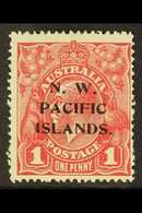 1918 1d Carmine Red Geo V, Die II, Overprinted, SG 103b Fine NHM. For More Images, Please Visit Http://www.sandafayre.co - Papua New Guinea