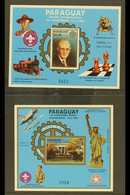 1985 Air Rotary International Both Mini-sheets (Scott C594/95, Michel Blocks 412/13), Superb Never Hinged Mint, Very Fre - Paraguay