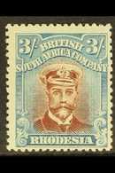 1922-24 3s Red-brown And Grey-blue "Admiral", Head Die III, Perf 14, SG 305, Very Fine Mint. For More Images, Please Vis - Other & Unclassified