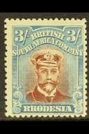 1922-24 3s Red-brown And Grey-blue "Admiral", Head Die III, Perf 14, SG 305, Very Fine Mint. For More Images, Please Vis - Autres & Non Classés