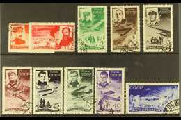 1935 Chelyuskin Expedition Complete Set, SG 678/687, Very Fine Used. (10 Stamps) For More Images, Please Visit Http://ww - Andere & Zonder Classificatie