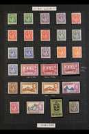 1938-48 KGVI Definitives Set Plus Extra Perfs Of Most Values To 1s, Between SG 128/41, Fine Mint (27 Stamps). For More I - St.Lucia (...-1978)